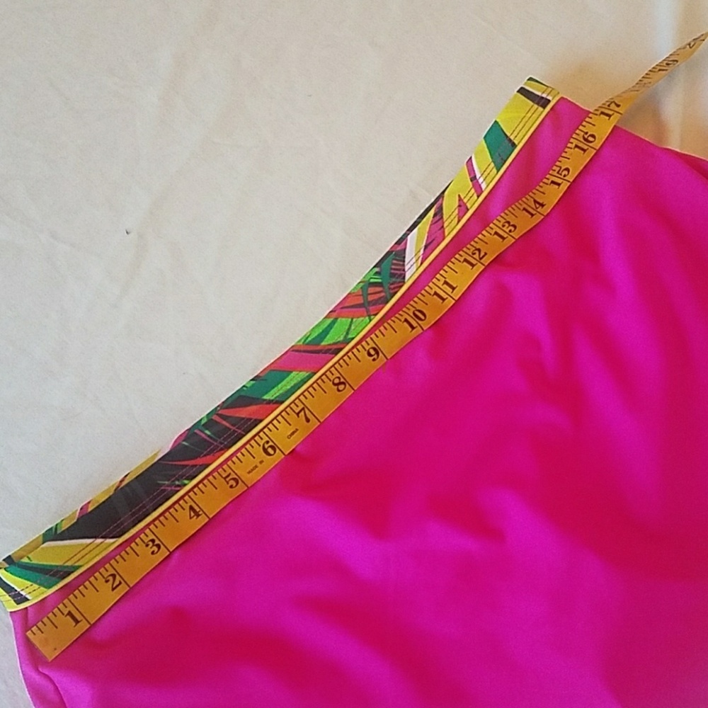 Jaclyn Smith Fuchsia Bikini Skirt with Colorful Trim - Picture 7 of 8